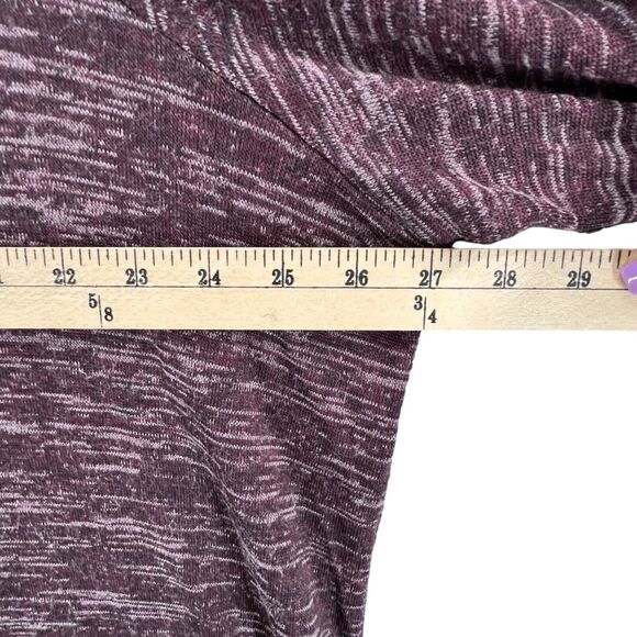 Zac & Rachel Sweater Women 2XL Potent Purple Heather Pullover Zip Detail Stretch - Picture 6 of 15